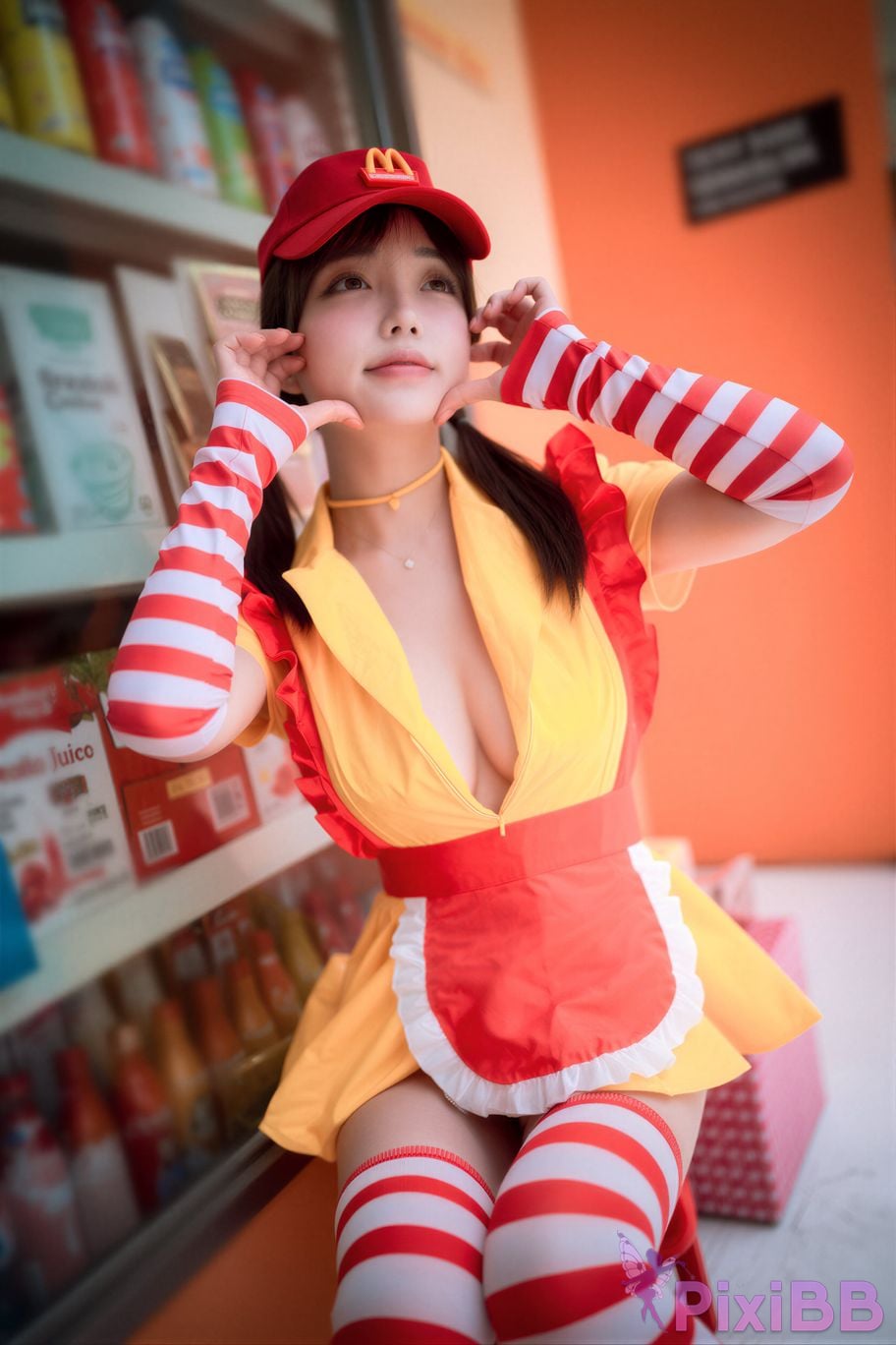 AI Enhanced DJAWA Photo Son Ye Eun McDonald s Girl PixiBB.COM 022