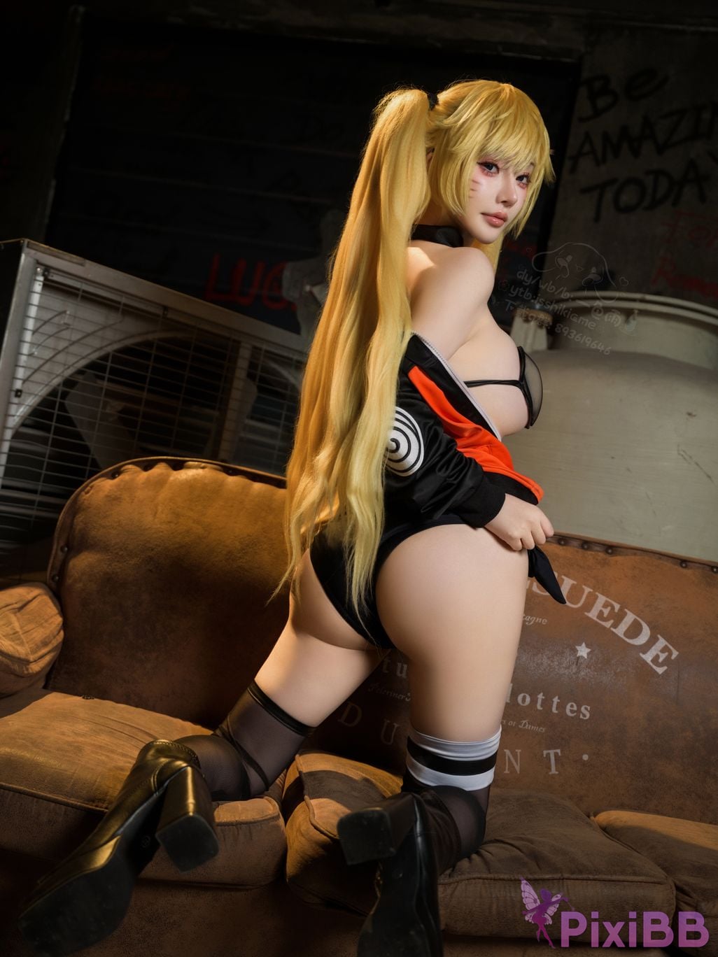 Cosplayer One color rain naruto Uzumaki The art of seduction PixiBB.COM 002