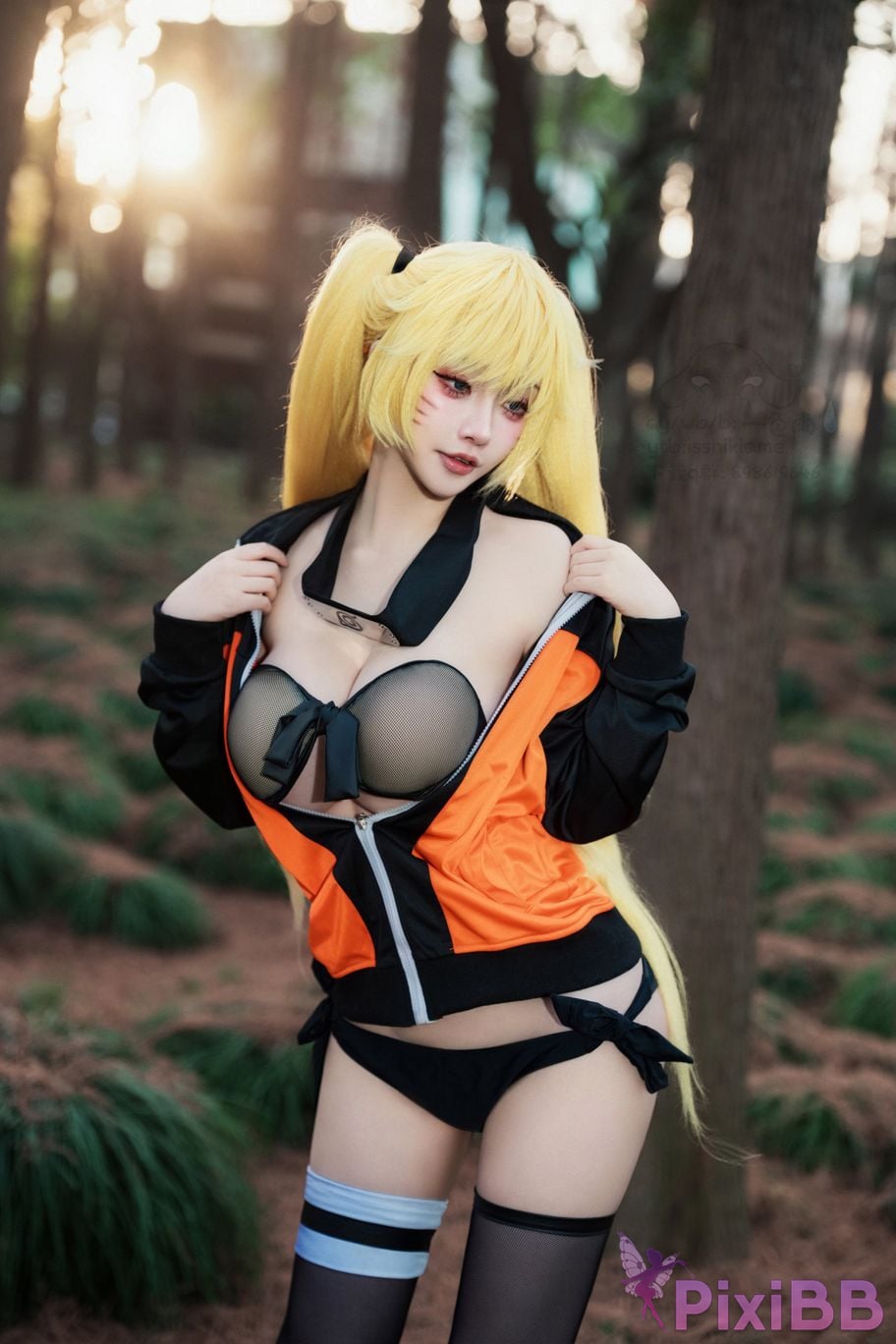 Cosplayer One color rain naruto Uzumaki The art of seduction PixiBB.COM 003