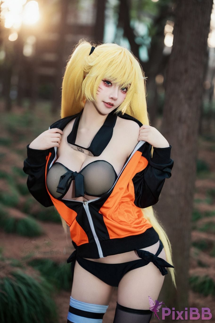Cosplayer One color rain naruto Uzumaki The art of seduction PixiBB.COM 005