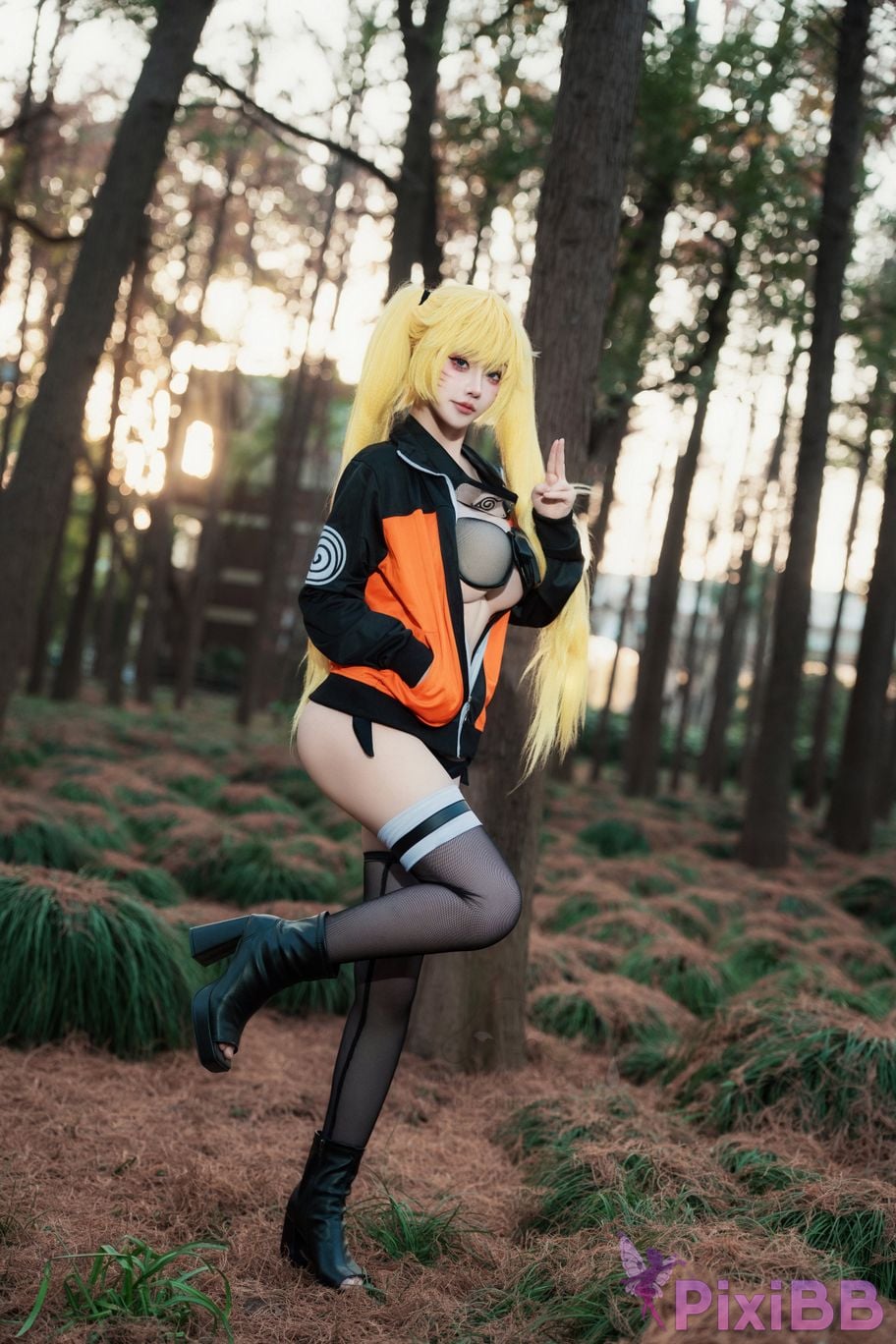 Cosplayer One color rain naruto Uzumaki The art of seduction PixiBB.COM 009