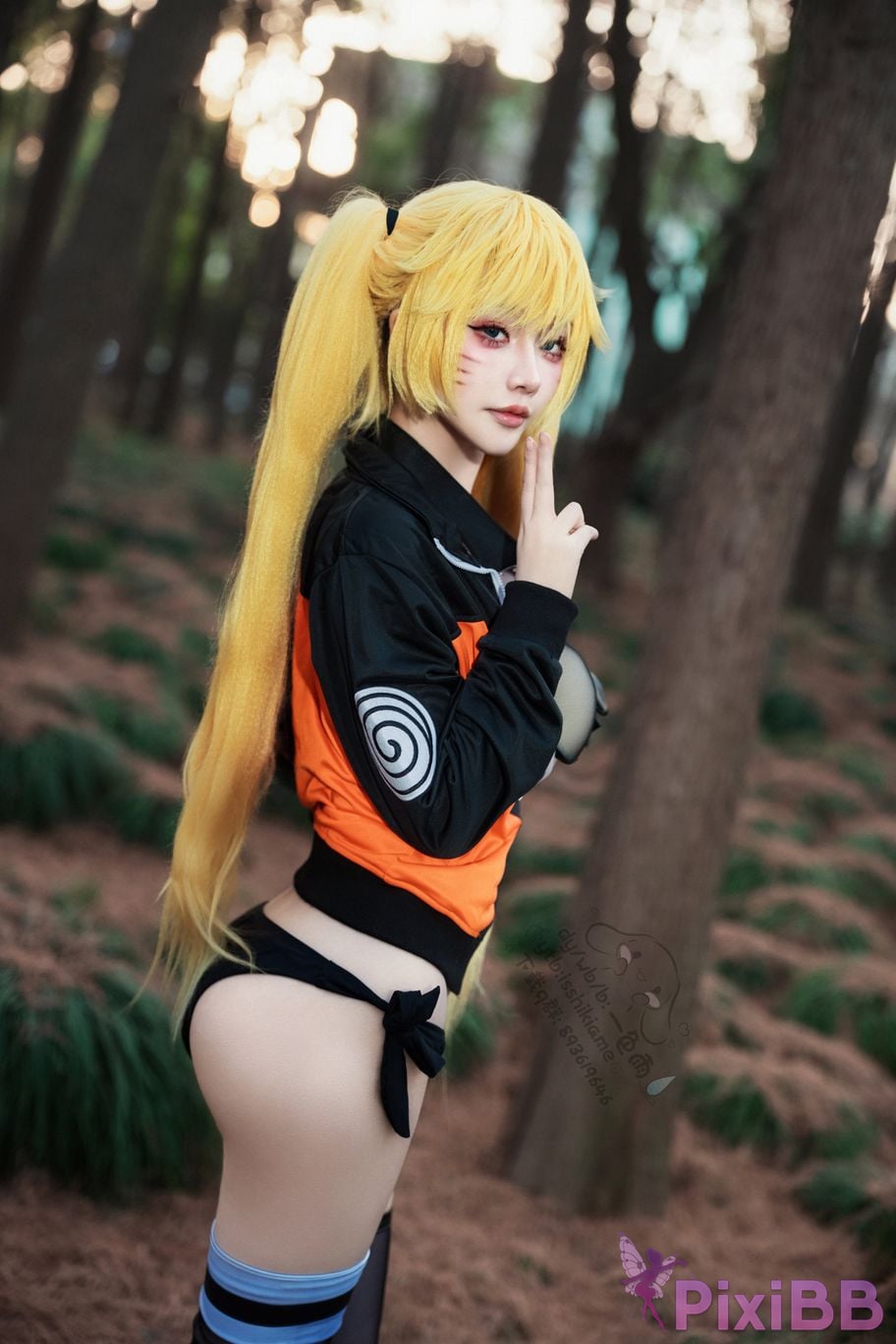 Cosplayer One color rain naruto Uzumaki The art of seduction PixiBB.COM 018