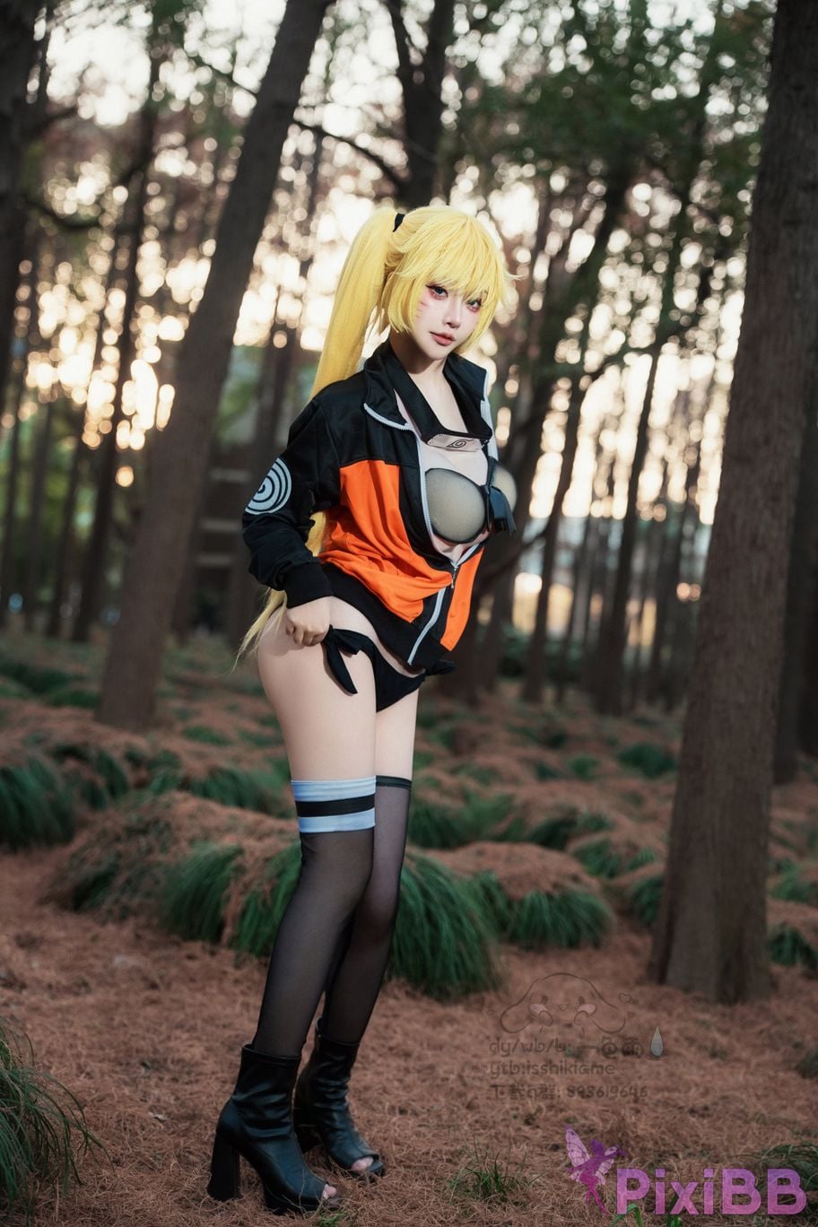 Cosplayer One color rain naruto Uzumaki The art of seduction PixiBB.COM 022