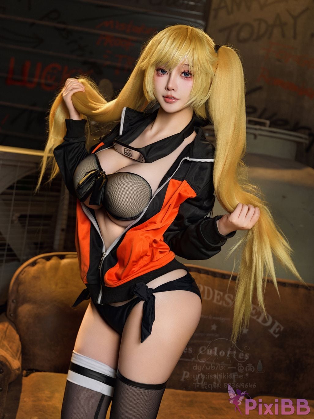 Cosplayer One color rain naruto Uzumaki The art of seduction PixiBB.COM 039