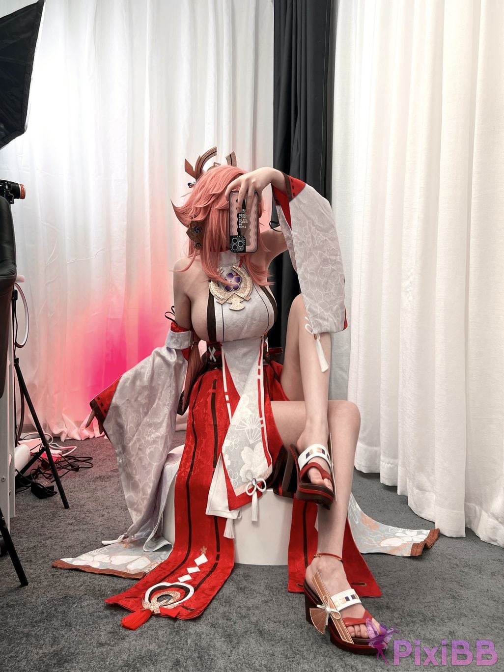 Cosplayer One color rain A little selfie PixiBB.COM 015