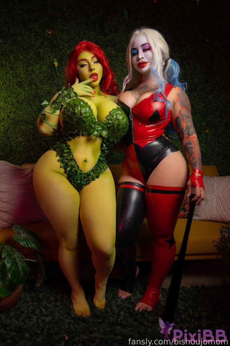Bishoujo Mom & Midna Ash Poison Ivy & Harley Quinn PixiBB.COM