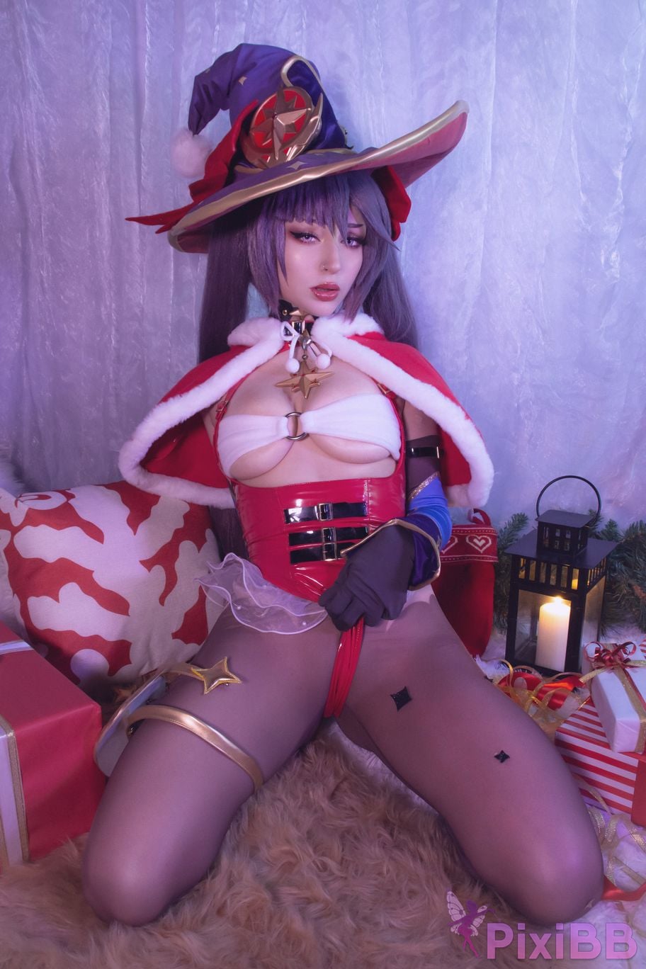 ShiroKitsune Mona Xmas (Genshin Impact) PixiBB.COM 4
