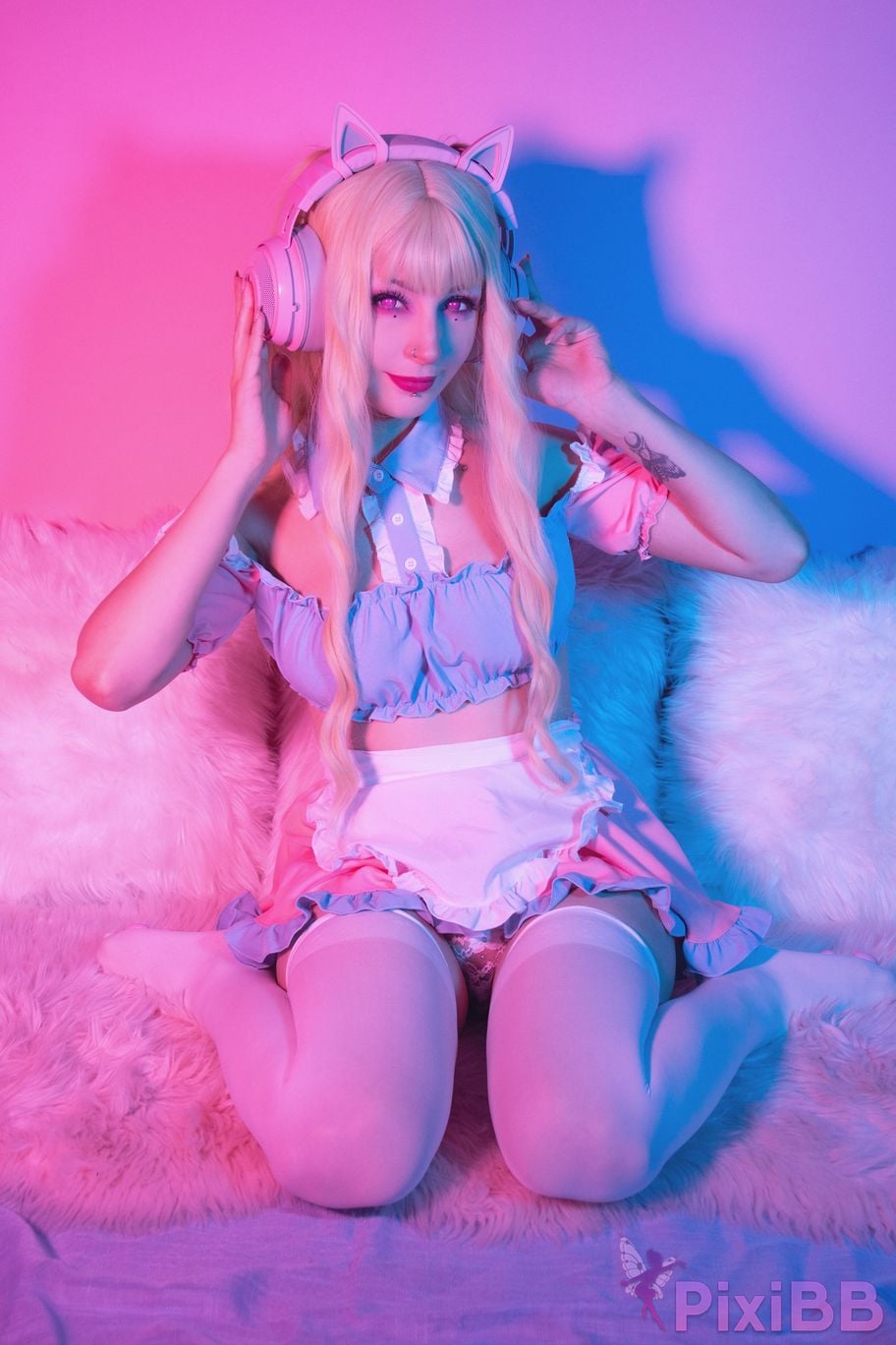 ShiroKitsune Pink Maid PixiBB.COM 22