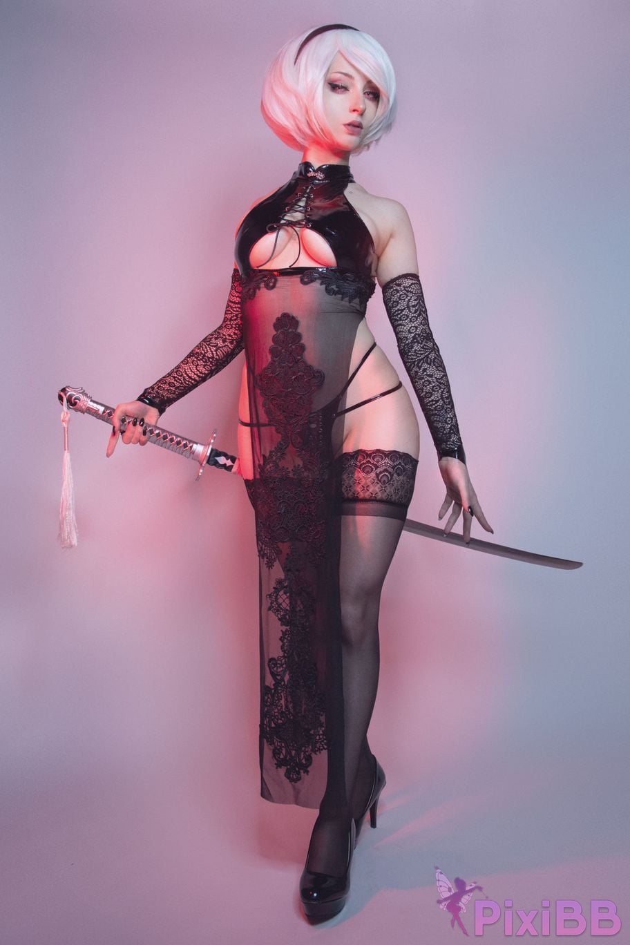 ShiroKitsune 2B Cheongsam PixiBB.COM 11