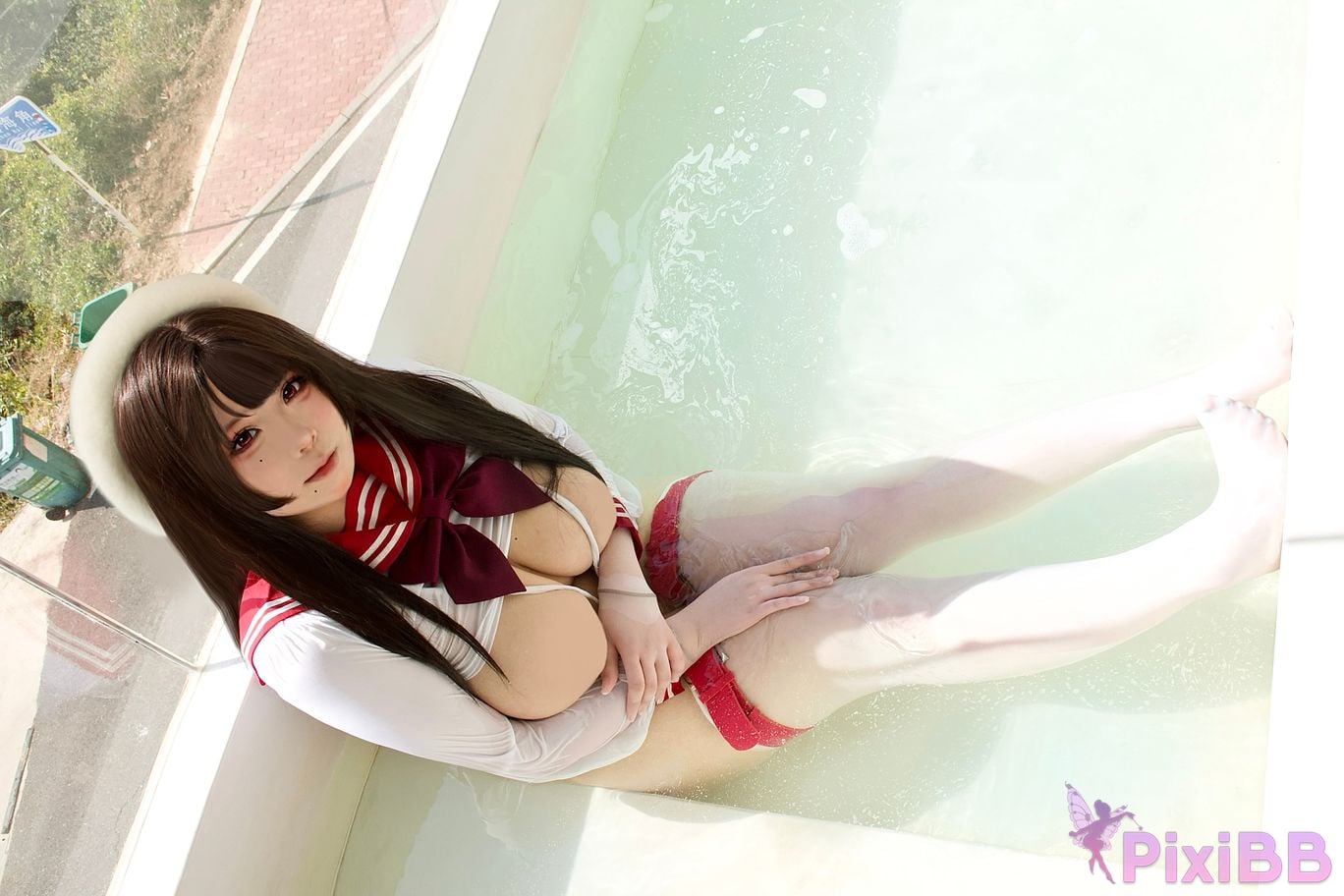 Cosplayer chun ai neko Spring weather PixiBB.COM 013