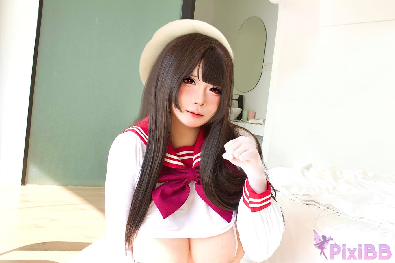 Cosplayer chun ai neko Spring weather PixiBB.COM 031