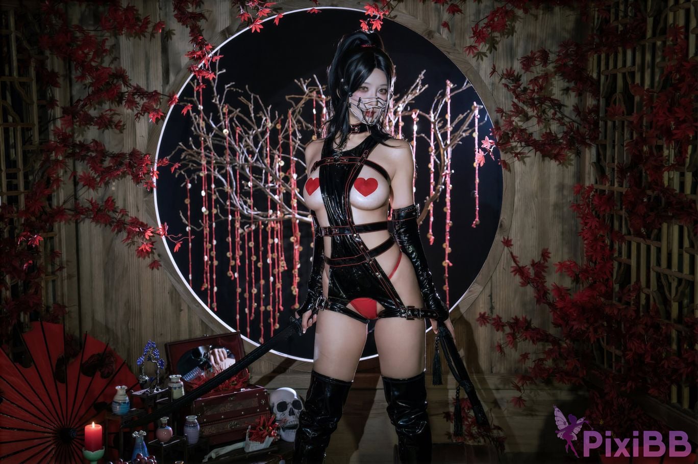 Cosplayer Yunxixi Yunx1x1 Dark tolerance PixiBB.COM 043