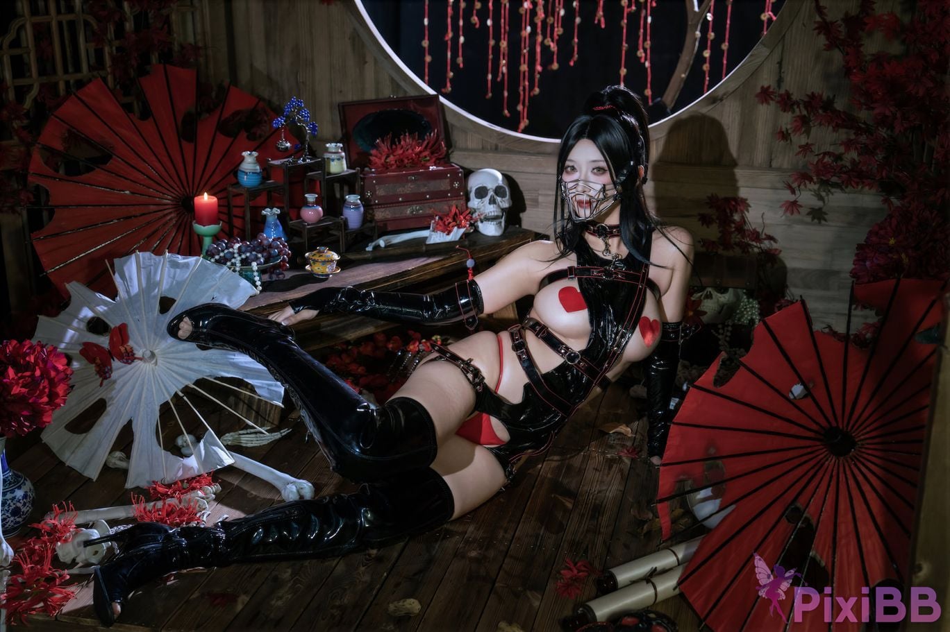 Cosplayer Yunxixi Yunx1x1 Dark tolerance PixiBB.COM 048