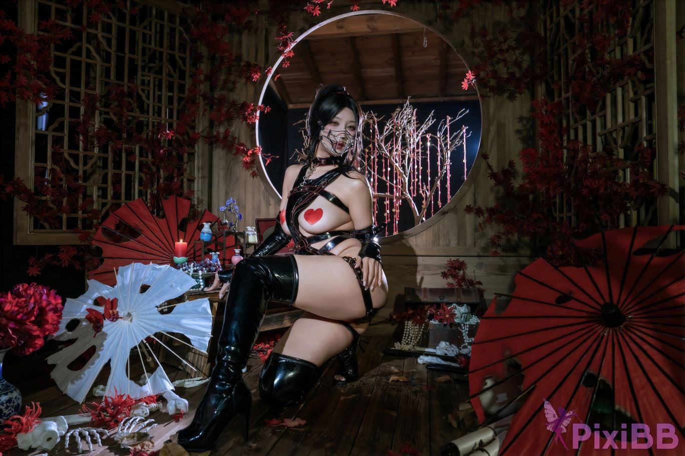 Cosplayer Yunxixi Yunx1x1 Dark tolerance PixiBB.COM 065