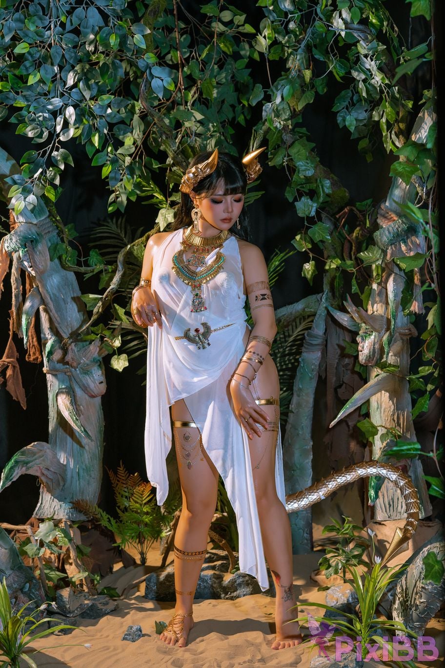 Coser Yunx1x1 and Nai tao and Qi yue miao zi PixiBB.COM 011