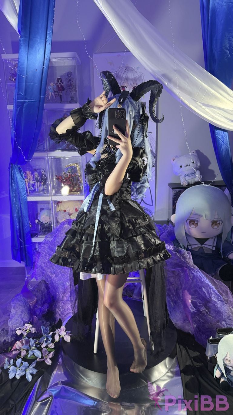 Cosplayer white oak Shirly Arknights Shoko Toyokawa master of melody PixiBB.COM 122