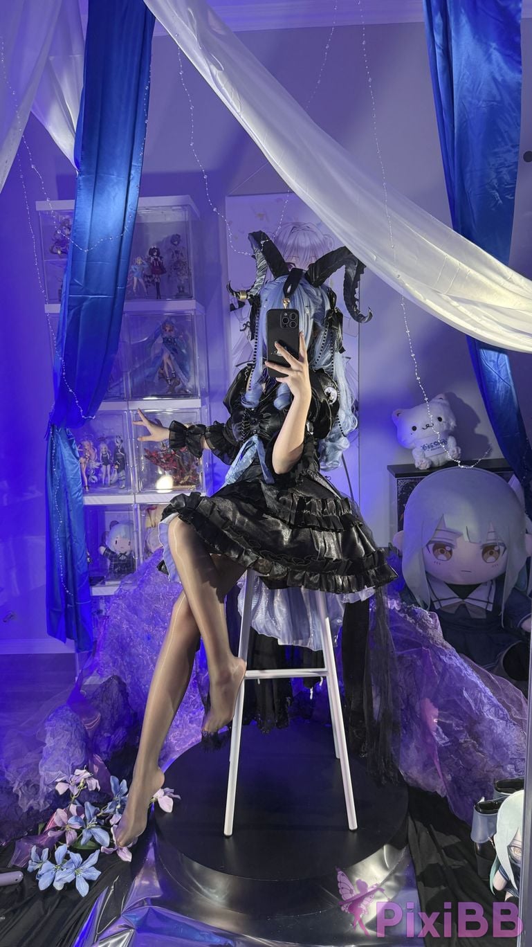 Cosplayer white oak Shirly Arknights Shoko Toyokawa master of melody PixiBB.COM 124