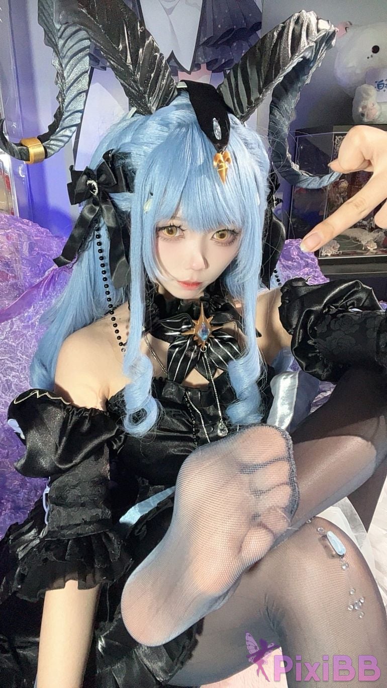 Cosplayer white oak Shirly Arknights Shoko Toyokawa master of melody PixiBB.COM 144