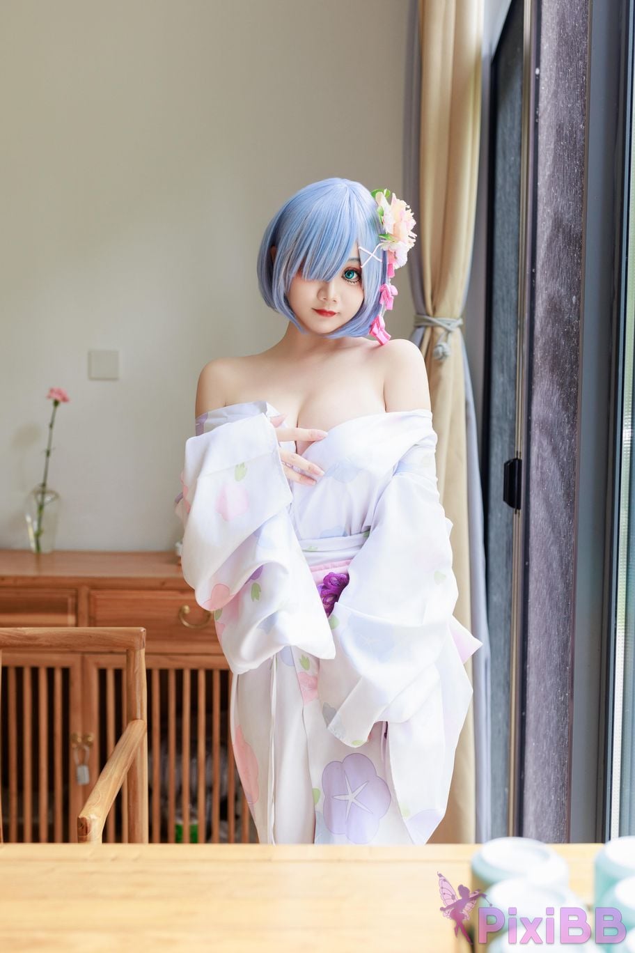 Cosplayer A Xuexue Rem Kimono PixiBB.COM 001