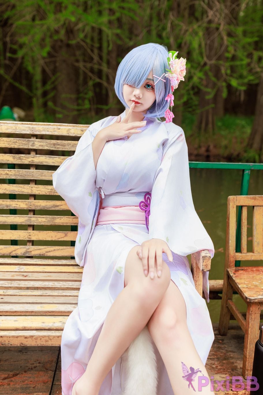 Cosplayer A Xuexue Rem Kimono PixiBB.COM 002