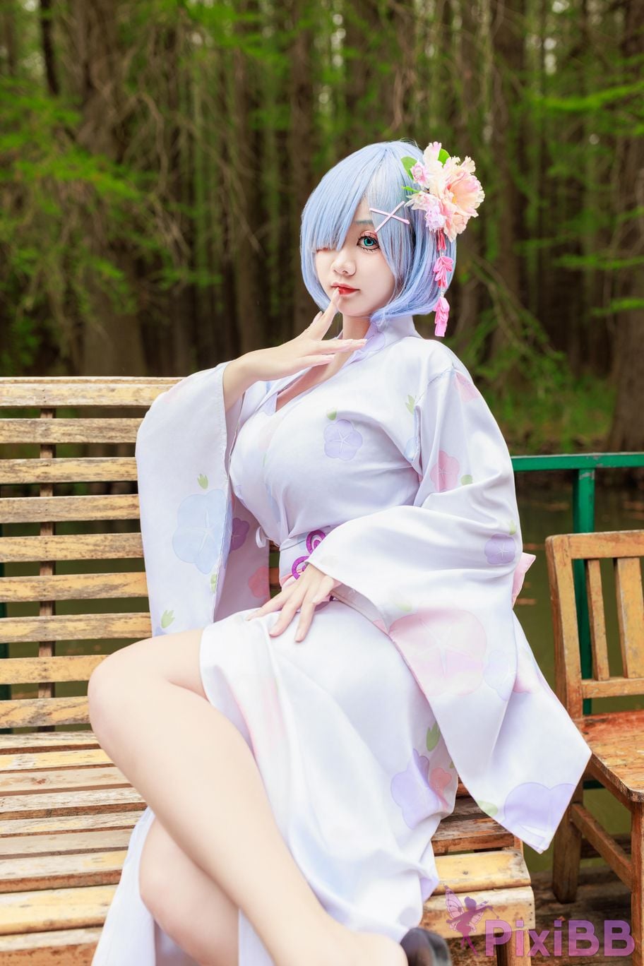 Cosplayer A Xuexue Rem Kimono PixiBB.COM 004