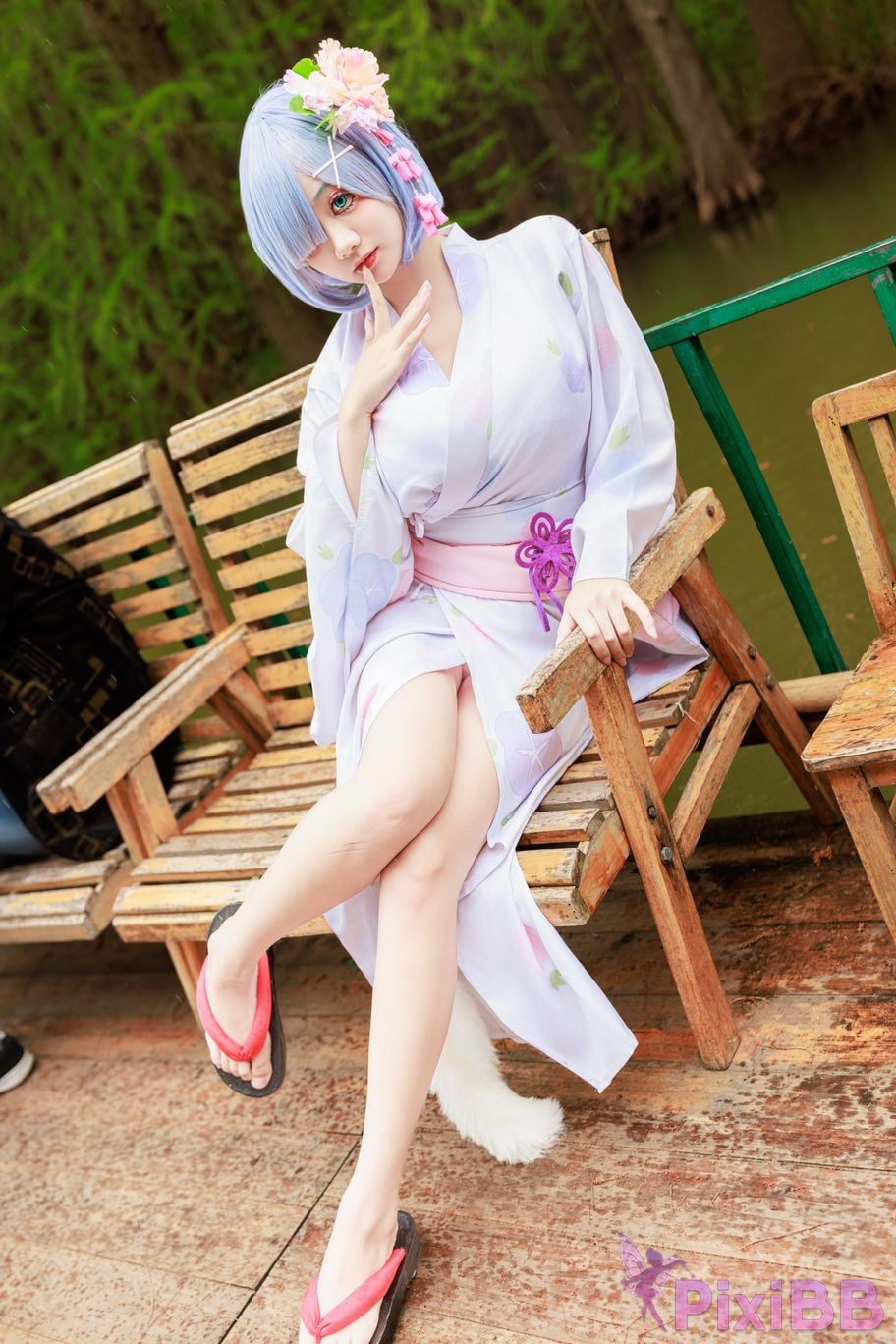 Cosplayer A Xuexue Rem Kimono PixiBB.COM 006