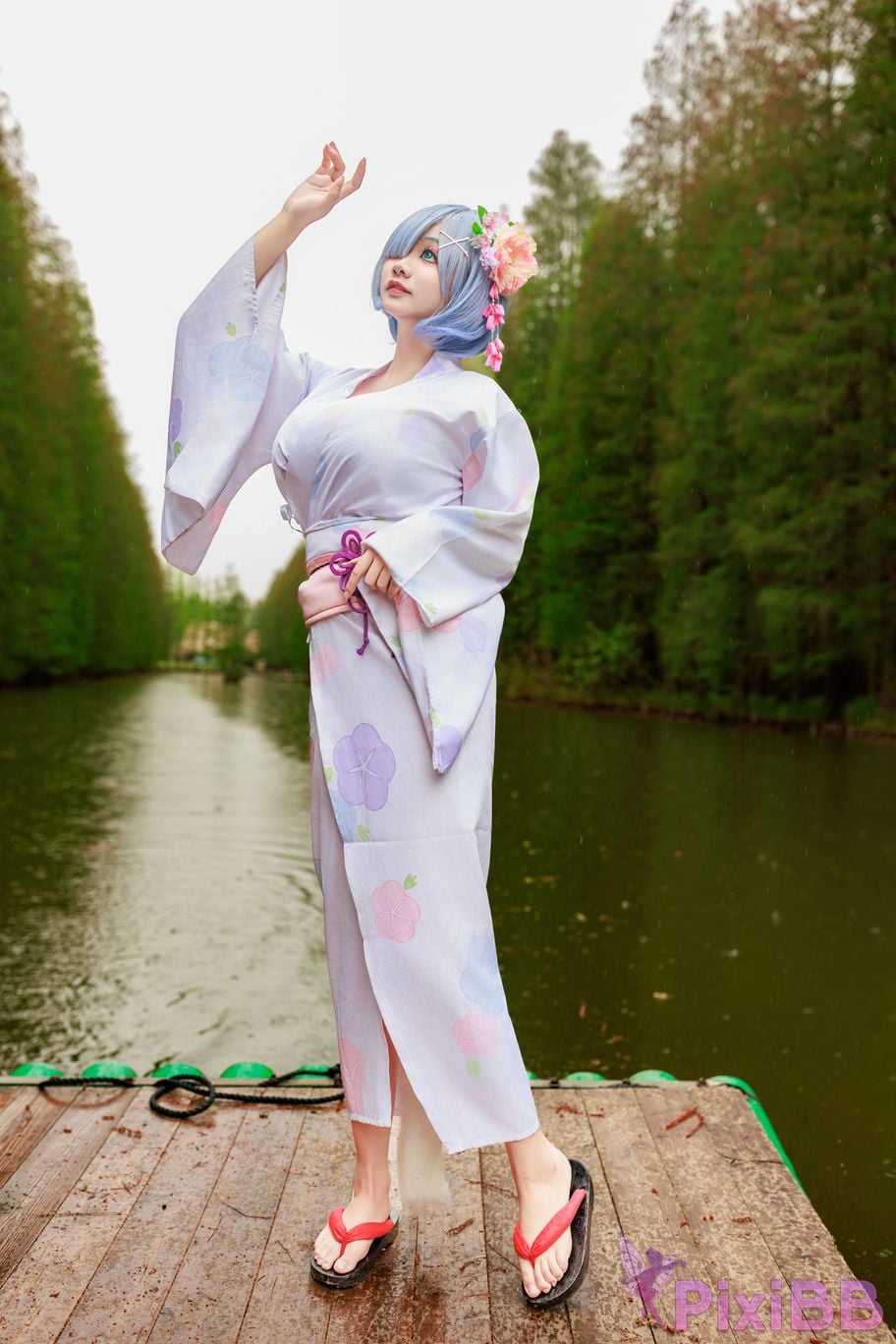 Cosplayer A Xuexue Rem Kimono PixiBB.COM 007