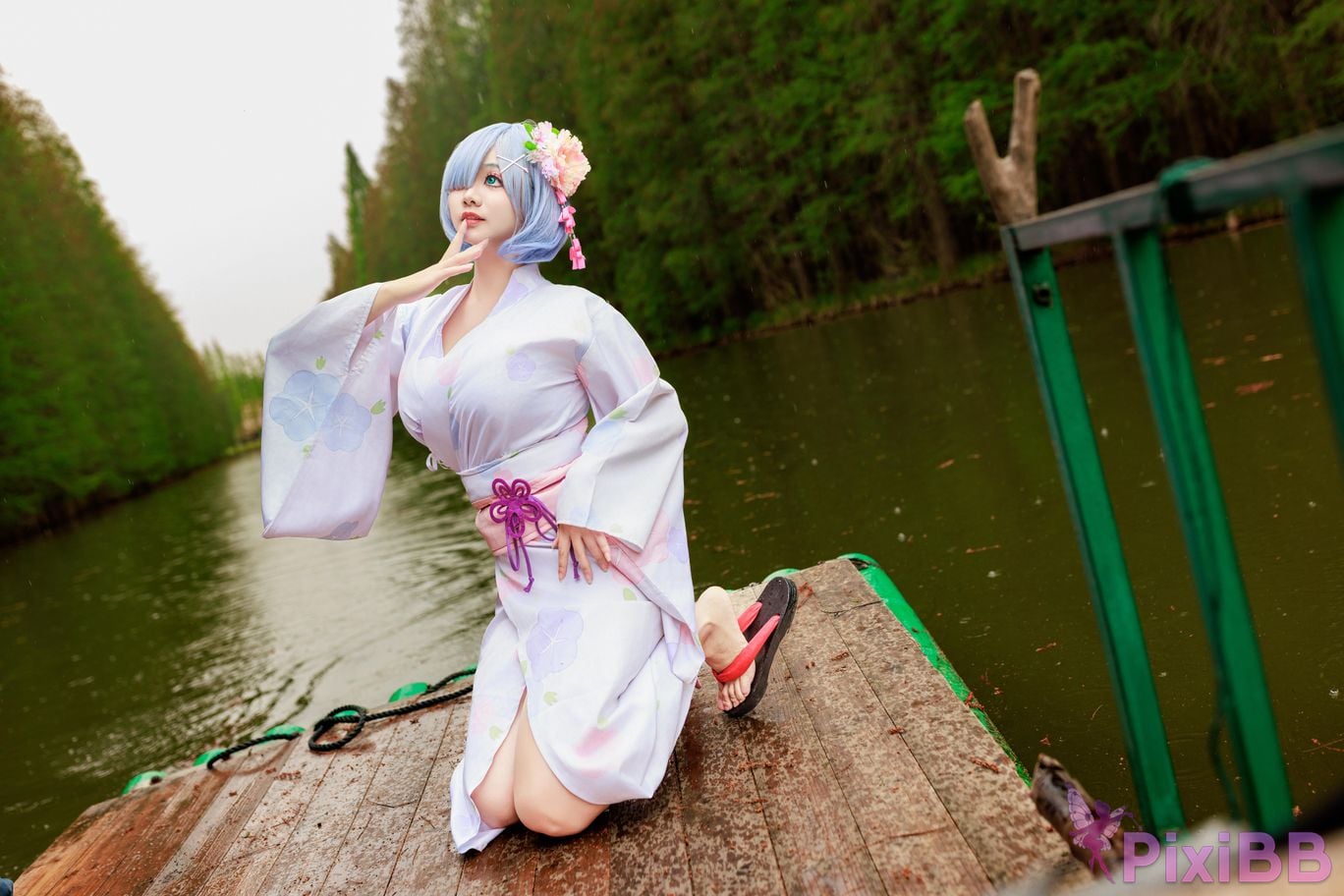 Cosplayer A Xuexue Rem Kimono PixiBB.COM 008
