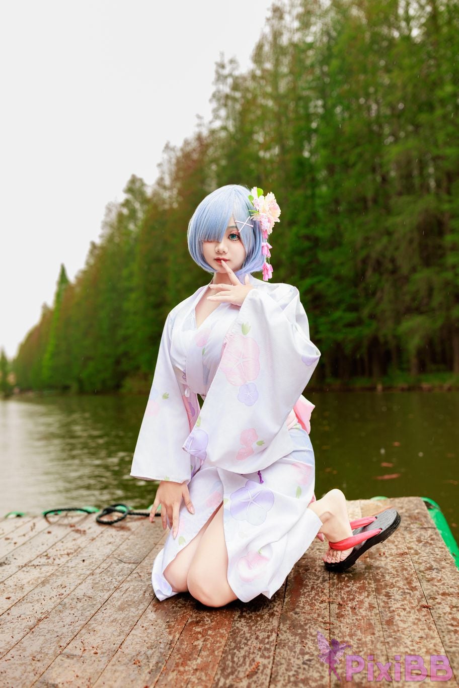Cosplayer A Xuexue Rem Kimono PixiBB.COM 009