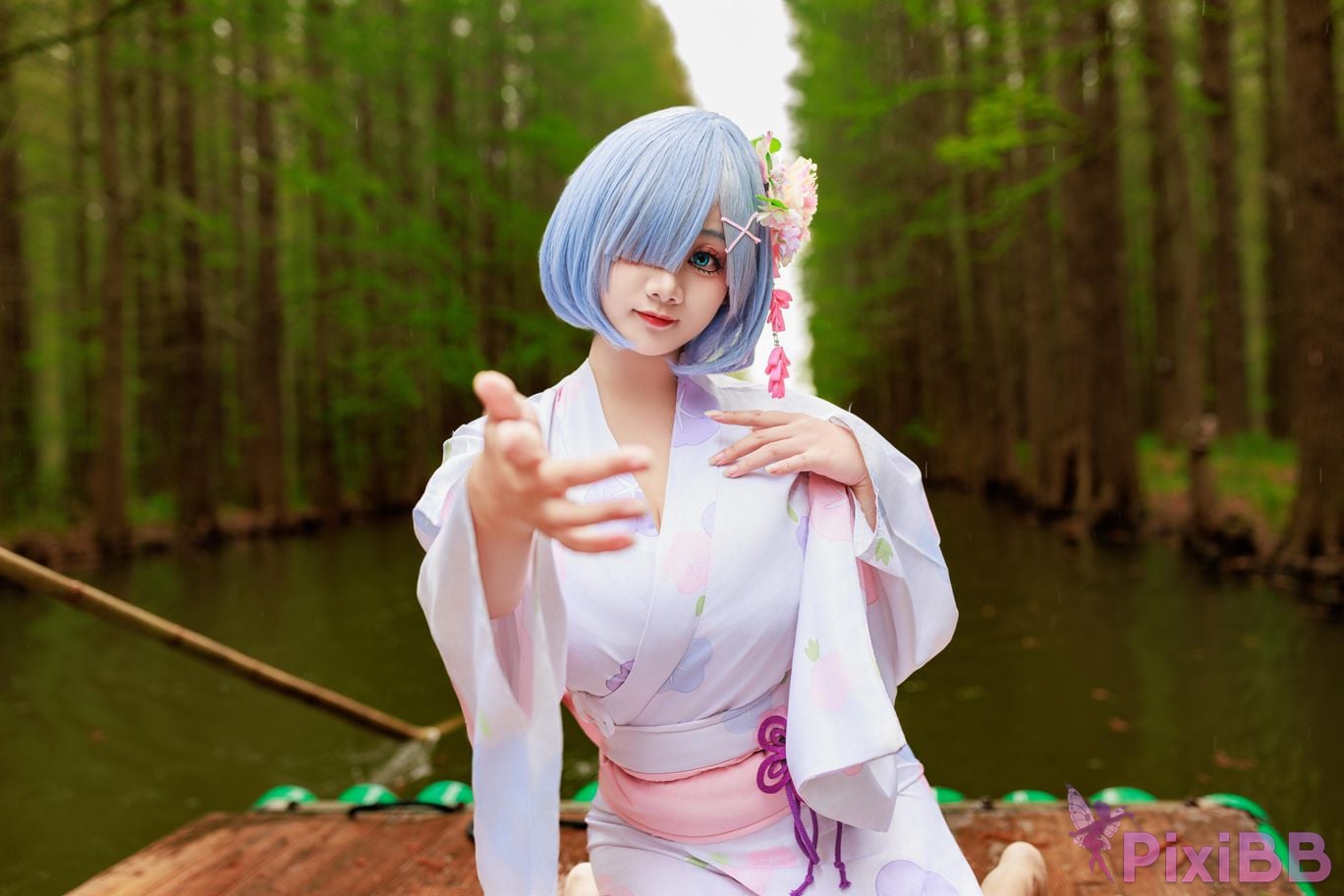 Cosplayer A Xuexue Rem Kimono PixiBB.COM 011