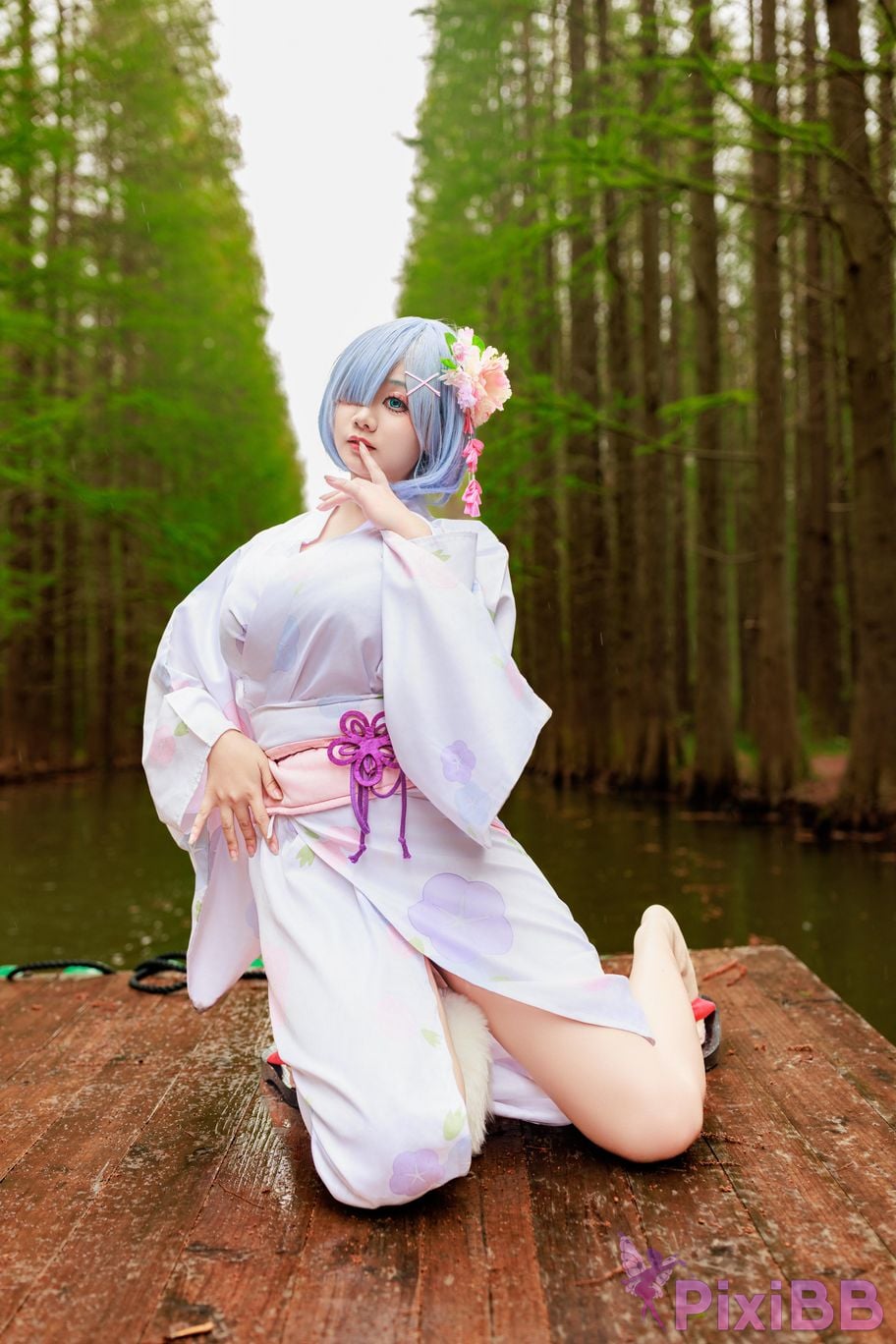Cosplayer A Xuexue Rem Kimono PixiBB.COM 012