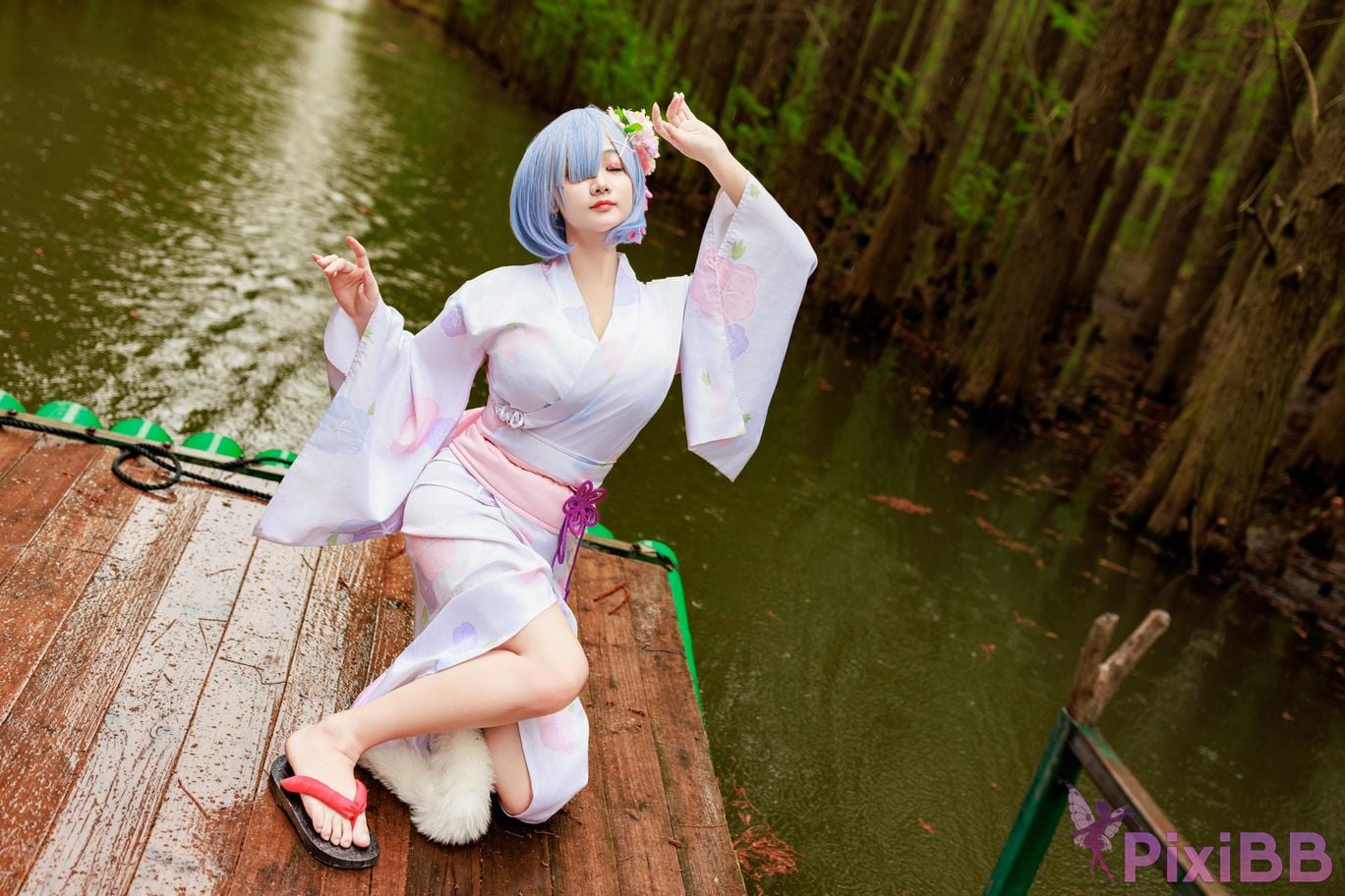 Cosplayer A Xuexue Rem Kimono PixiBB.COM 015