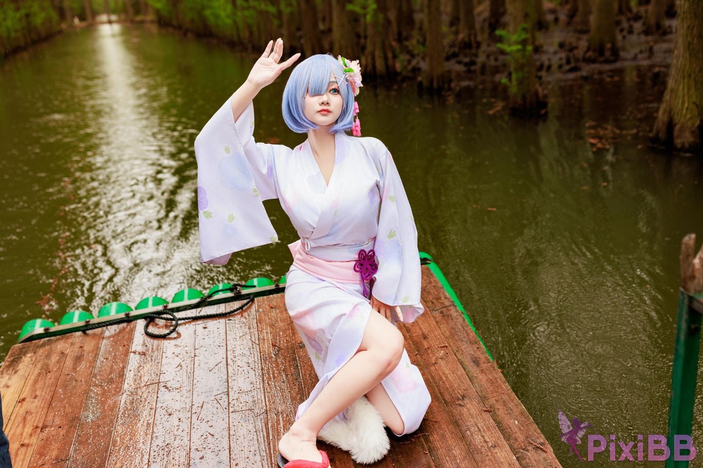 Cosplayer A Xuexue Rem Kimono PixiBB.COM 016
