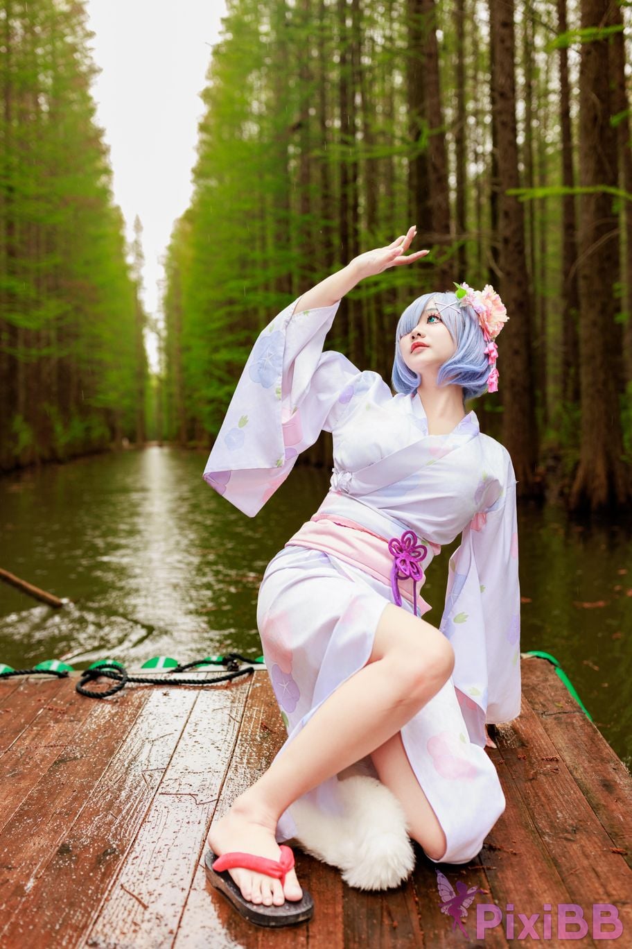 Cosplayer A Xuexue Rem Kimono PixiBB.COM 017