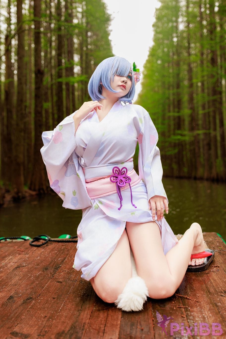 Cosplayer A Xuexue Rem Kimono PixiBB.COM 018