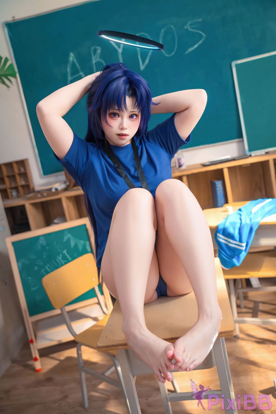 Cosplayer qin kuai Blue Archive Hayase Yuka PixiBB.COM 016