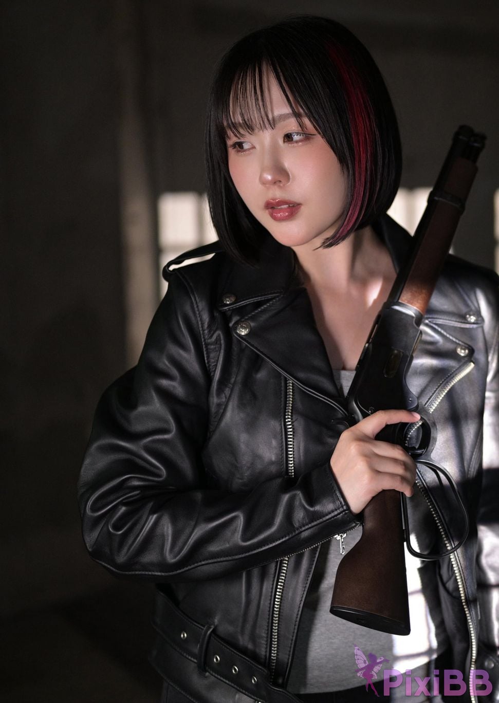 Japanese Idol Yuki Yomichi night snow Arms Magazine Digital Photo Collection BOOK in GUN ACTION PixiBB.COM 016