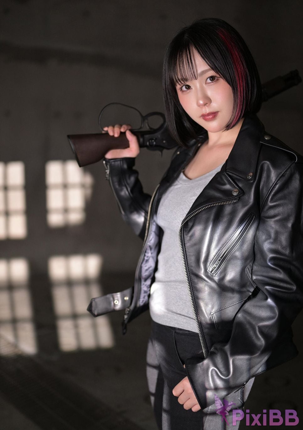 Japanese Idol Yuki Yomichi night snow Arms Magazine Digital Photo Collection BOOK in GUN ACTION PixiBB.COM 017