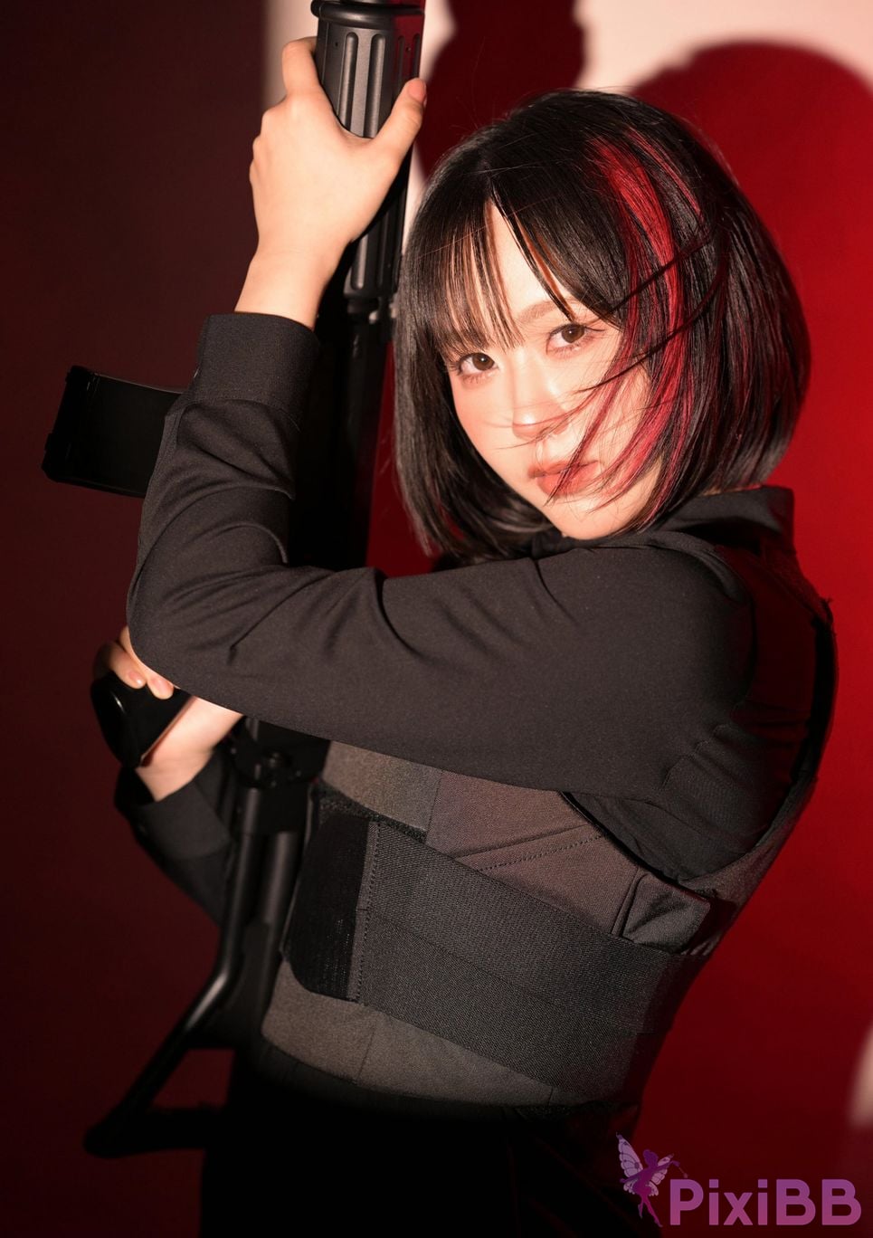 Japanese Idol Yuki Yomichi night snow Arms Magazine Digital Photo Collection BOOK in GUN ACTION PixiBB.COM 028