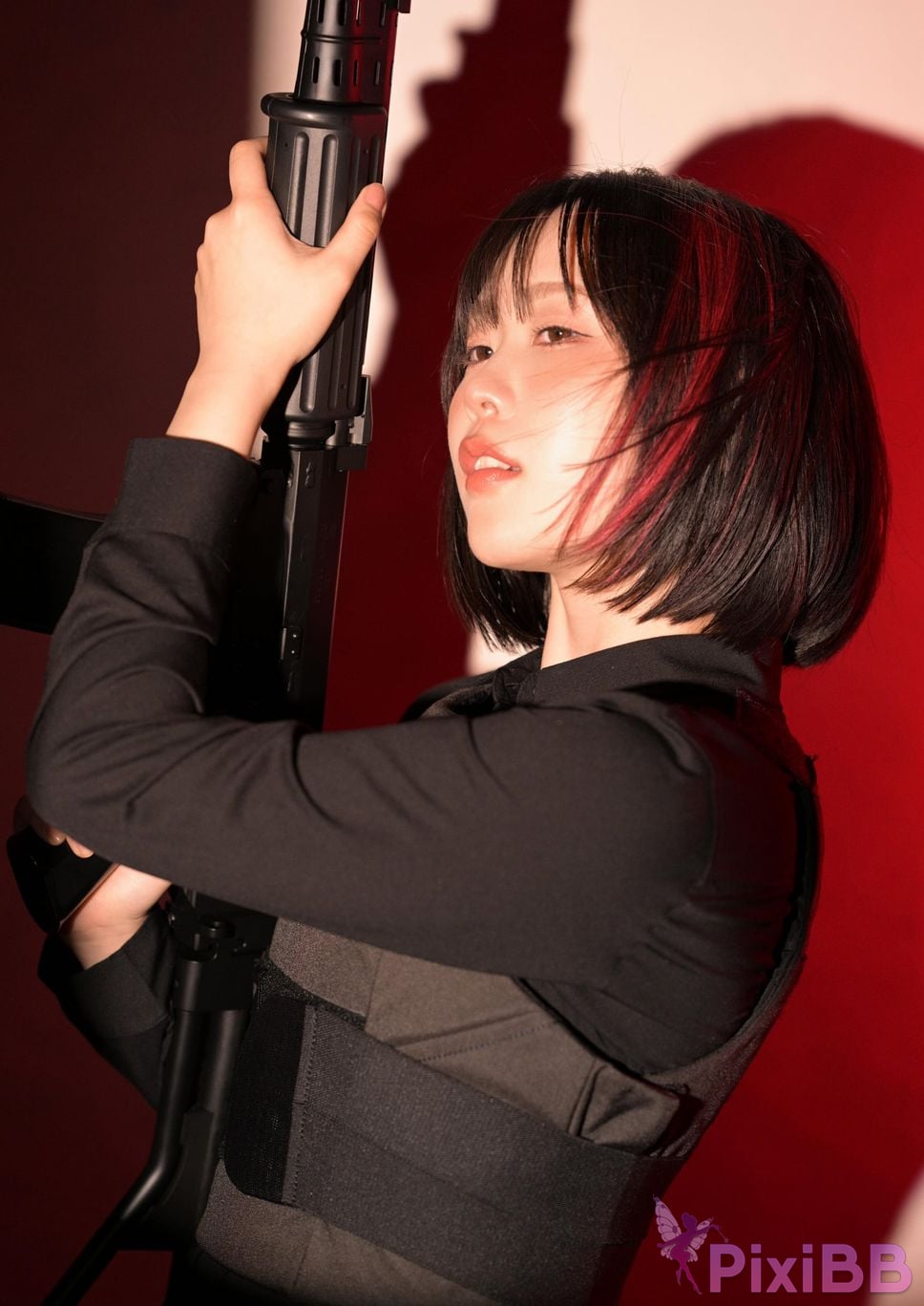 Japanese Idol Yuki Yomichi night snow Arms Magazine Digital Photo Collection BOOK in GUN ACTION PixiBB.COM 029