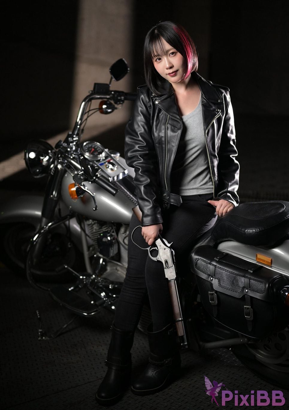 Japanese Idol Yuki Yomichi night snow Arms Magazine Digital Photo Collection BOOK in GUN ACTION PixiBB.COM 045