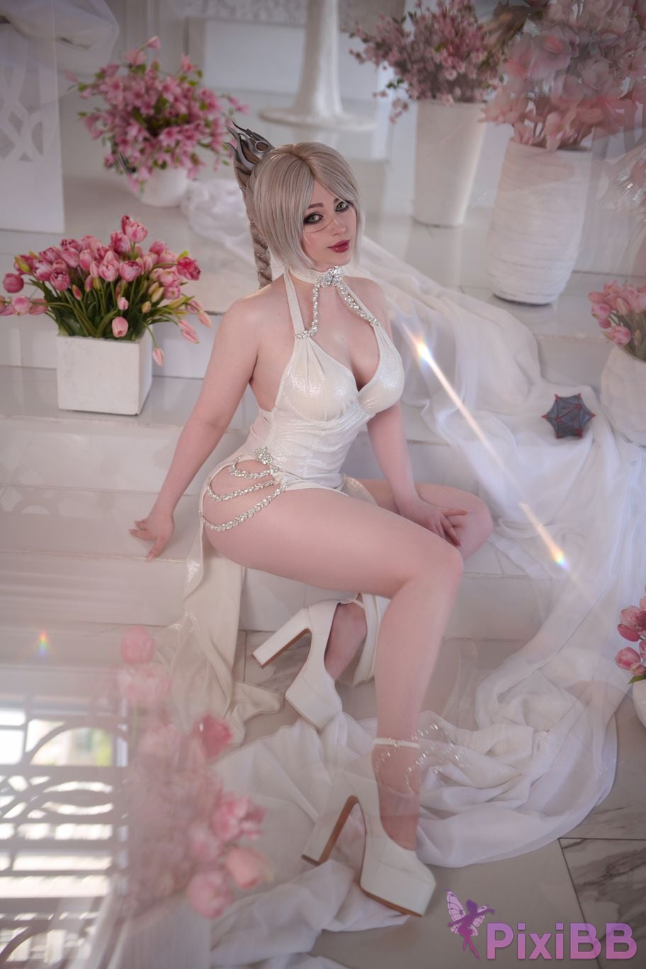 Lady Melamori Shadowheart White Dress PixiBB.COM 2