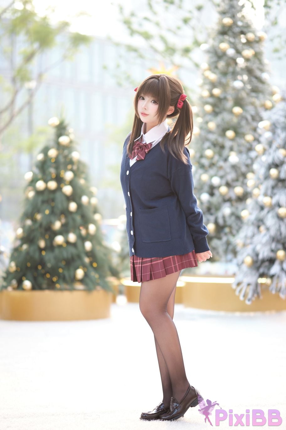 Cosplayer walnut cat Kurumineko JK Uniform Diary Vol.1 Invite PixiBB.COM 001