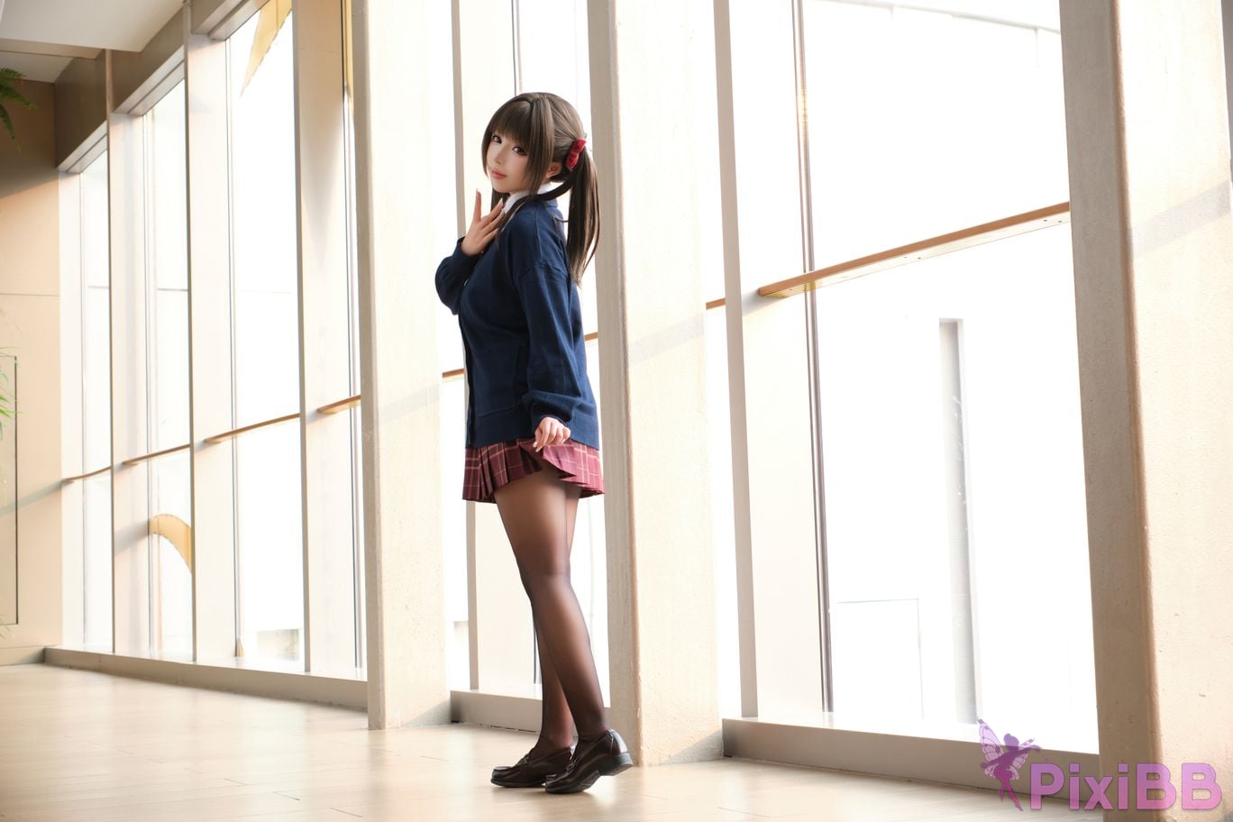 Cosplayer walnut cat Kurumineko JK Uniform Diary Vol.1 Invite PixiBB.COM 003