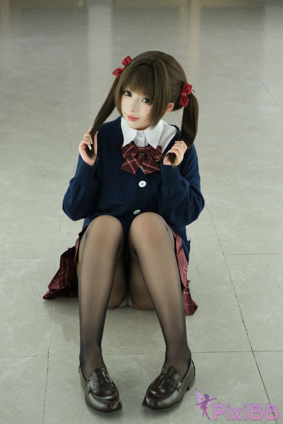 Cosplayer walnut cat Kurumineko JK Uniform Diary Vol.1 Invite PixiBB.COM 011