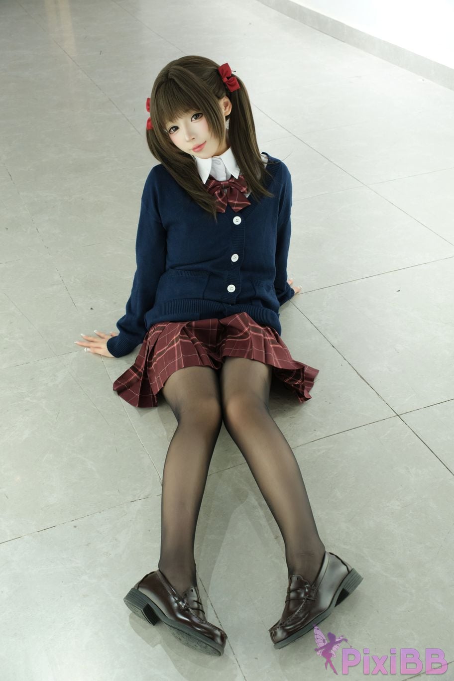 Cosplayer walnut cat Kurumineko JK Uniform Diary Vol.1 Invite PixiBB.COM 013
