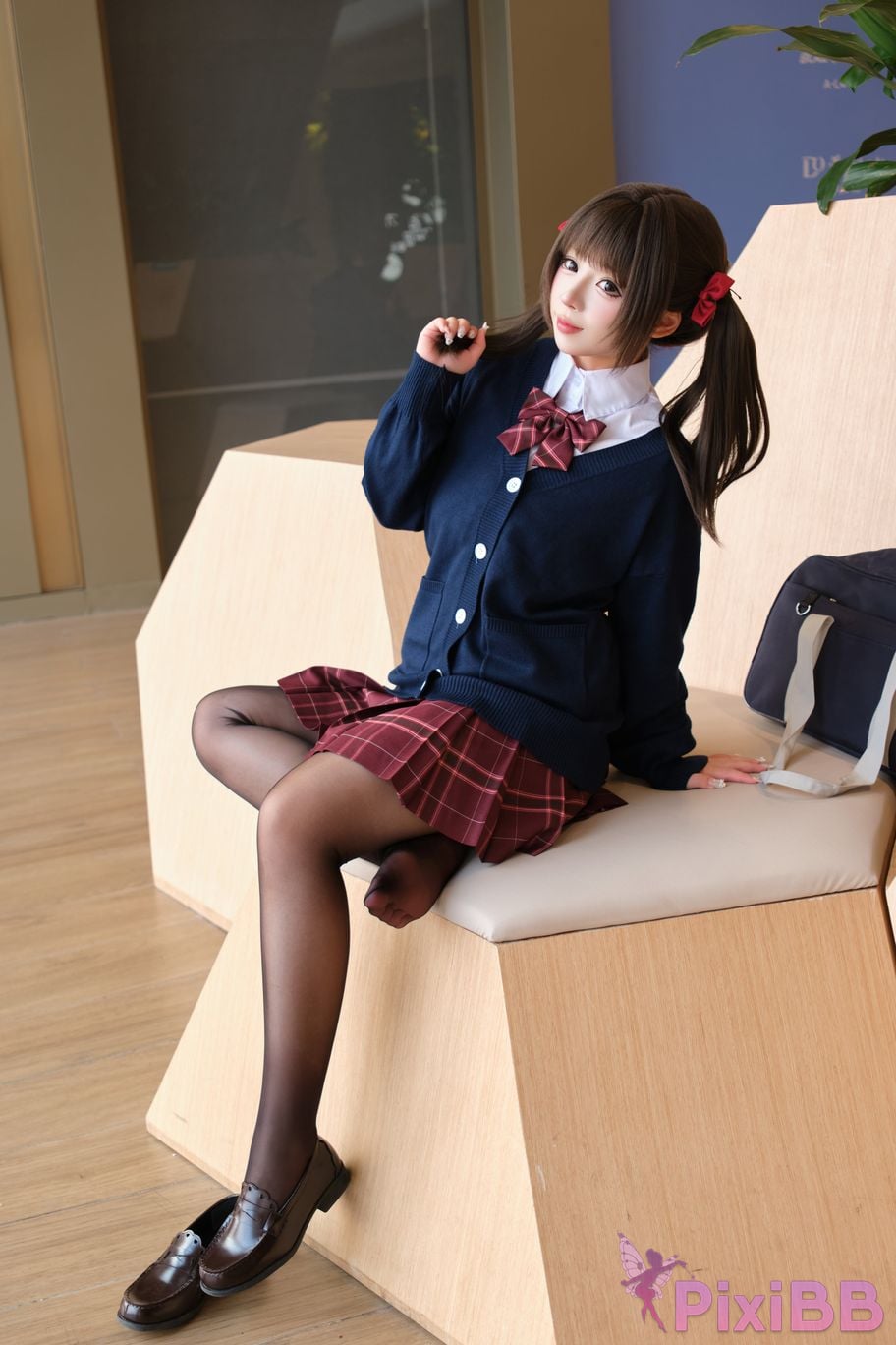 Cosplayer walnut cat Kurumineko JK Uniform Diary Vol.1 Invite PixiBB.COM 018