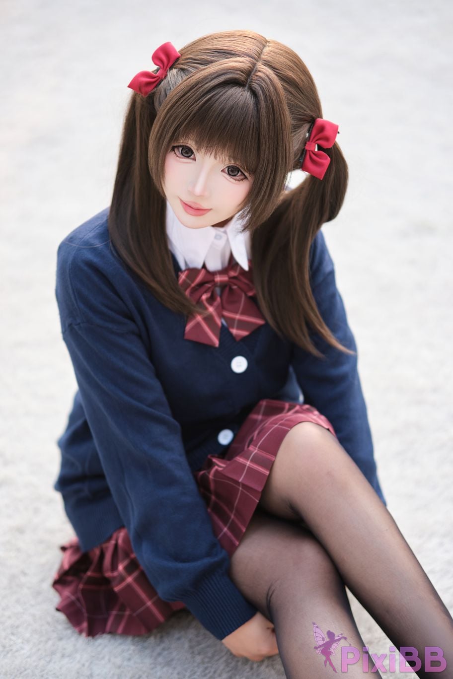 Cosplayer walnut cat Kurumineko JK Uniform Diary Vol.1 Invite PixiBB.COM 019