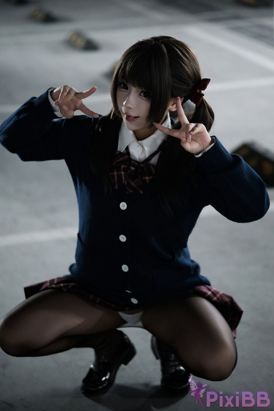 Cosplayer walnut cat Kurumineko JK Uniform Diary Vol.1 Invite PixiBB.COM 180