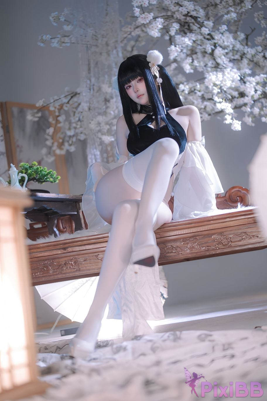 Cosplayer Island fish azur lane Strasser Gorgeous books and beautiful jade PixiBB.COM 002